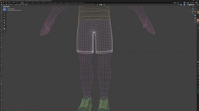 Cartoon Pixar Fitness Man mesh preview 1